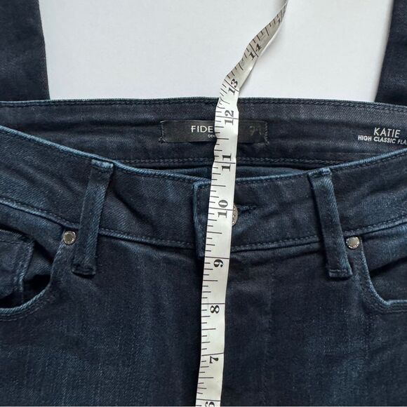 Fidelity Katie High Rise Classic Flare Empress Blue Jeans Size 27 NWT - Picture 8 of 11